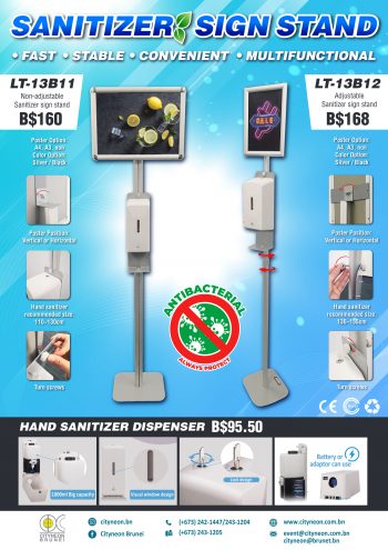 Sanitizer-Sign-Stand